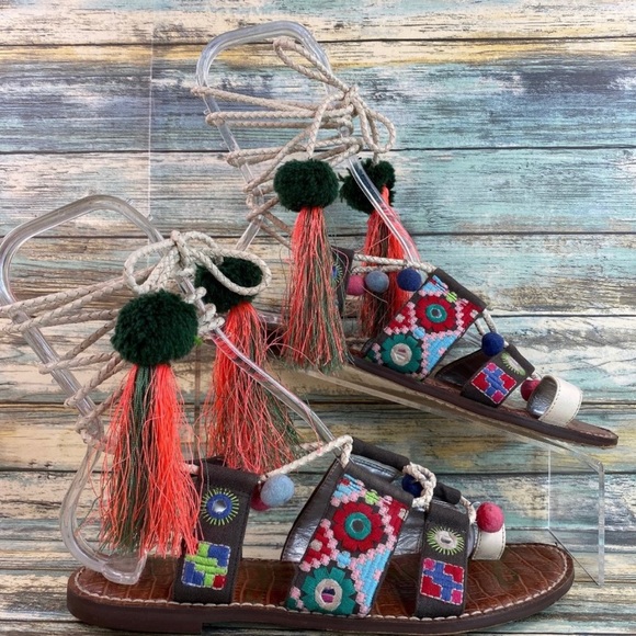 Sam Edelman Gretchen boho gladiator sandals 6 - Picture 2 of 5